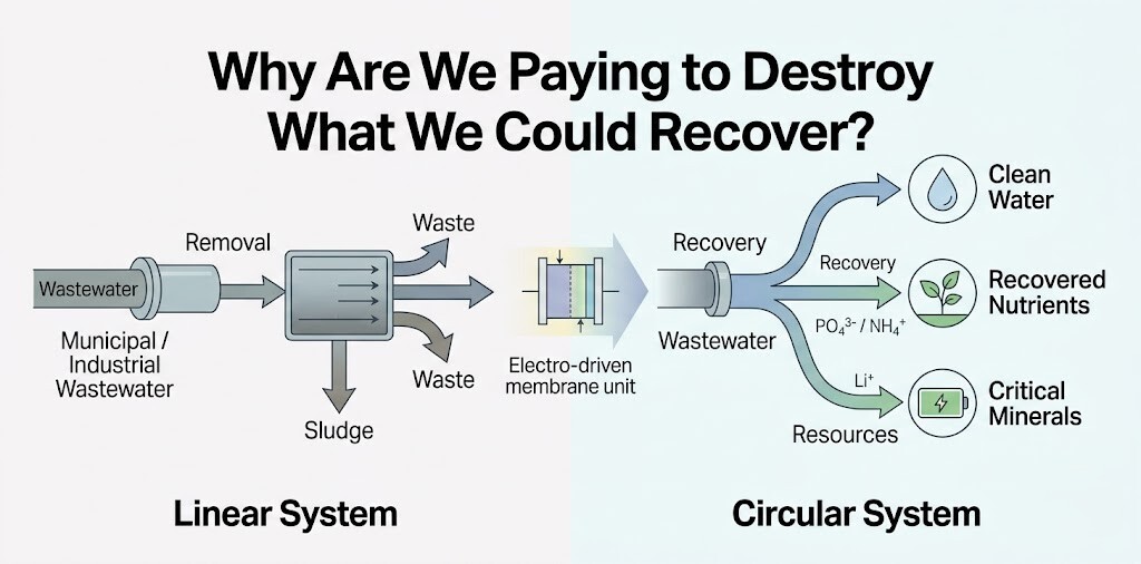 Why Are We Paying to Destroy What We Could Recover? Electro-Driven Membranes and the Rise of Resource Recovery Systems