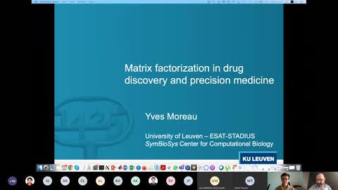 Yves Moreau – Bayesian matrix factorization and deep learning for drug discovery and precision medicine