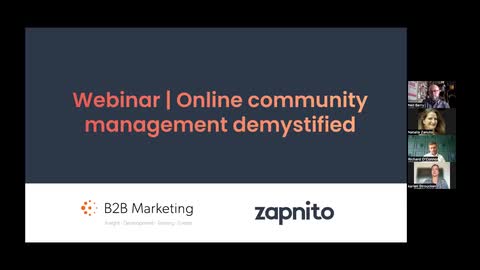 Webinar - Online Community Management Demystified