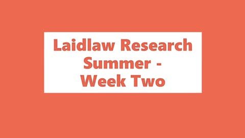 Research Summer - Week 2