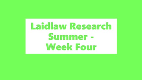 Research Summer - Week 4