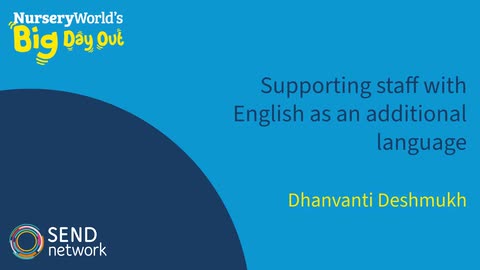 Supporting staff with English as an additional language