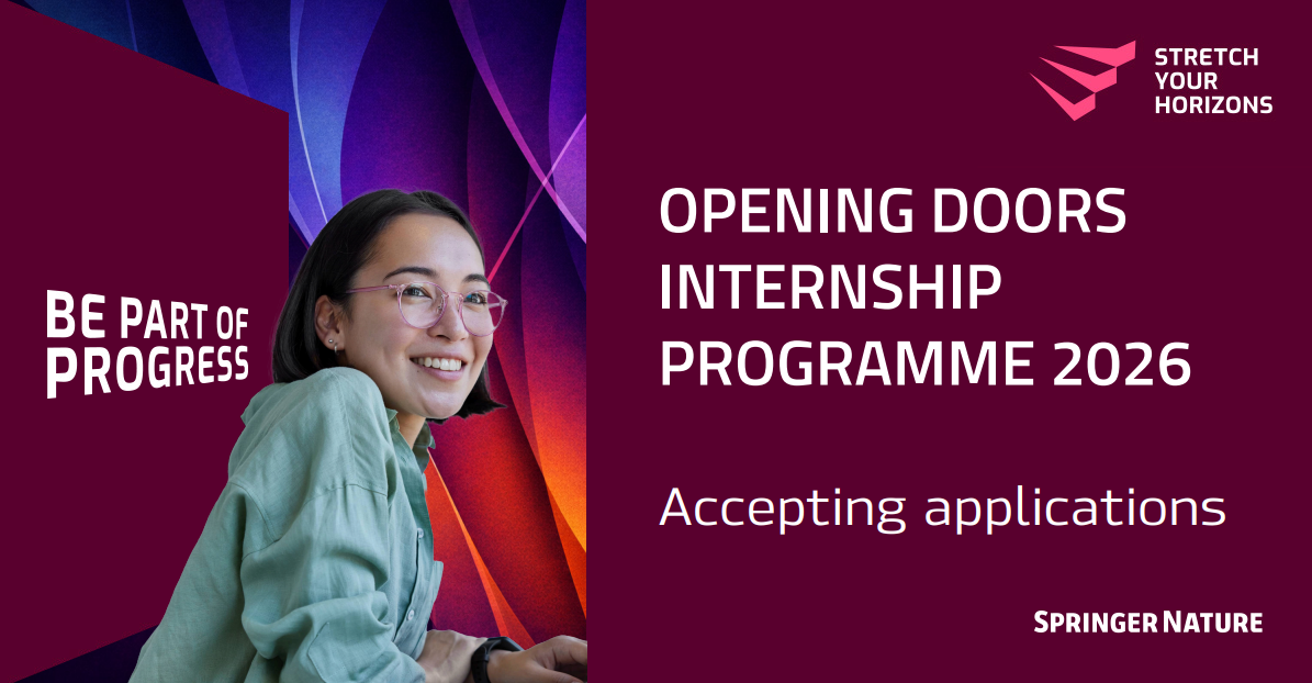 Springer Nature's Opening Doors Internship Programme