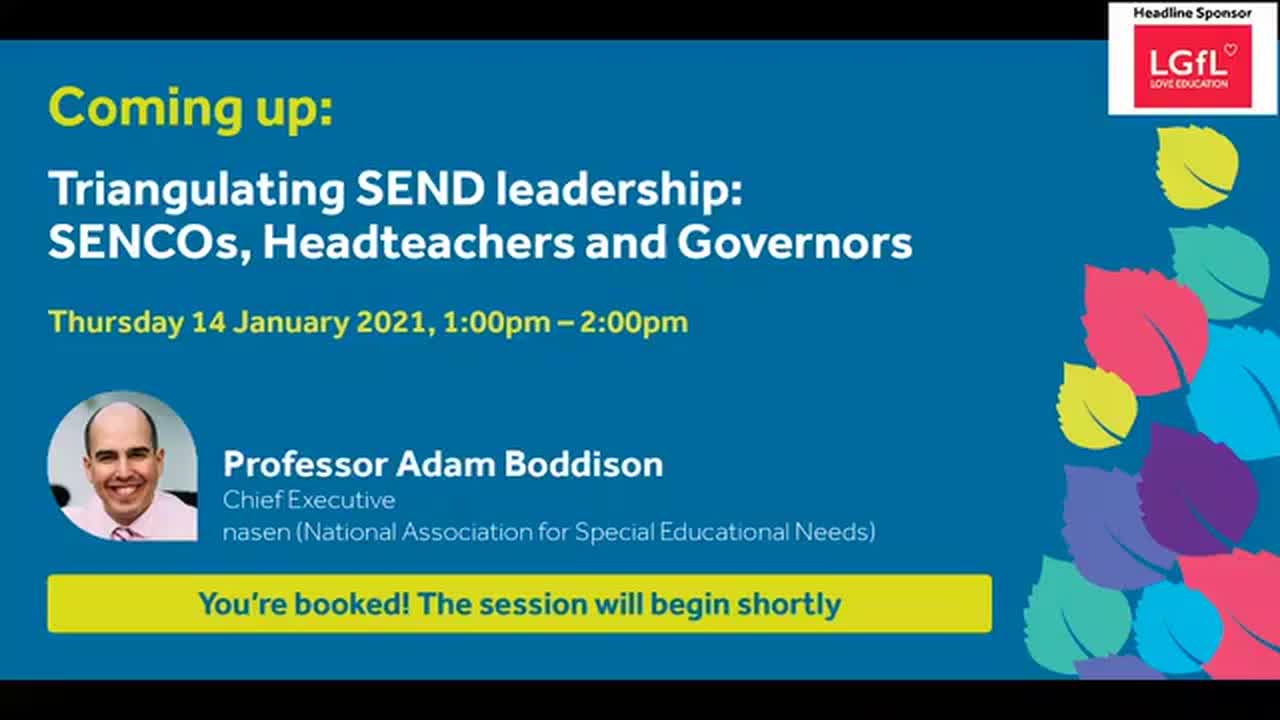 Triangulating SEND leadership: SENCOs, Headteachers and Governors 