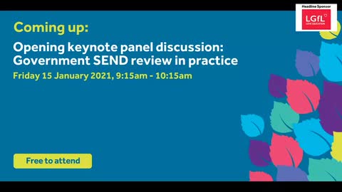 Opening keynote panel debate - Government SEND review in practice