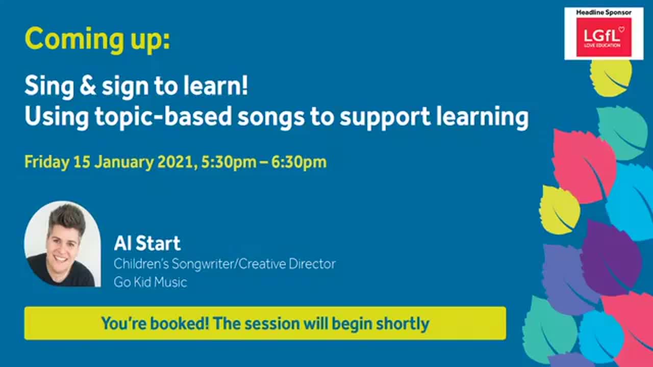 Sing & sign to learn! Using topic-based songs to support learning