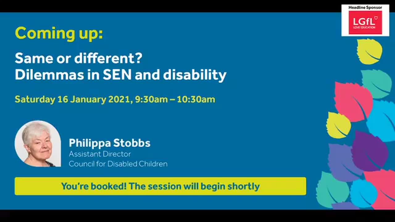 Same or different? Dilemmas in SEN and disability