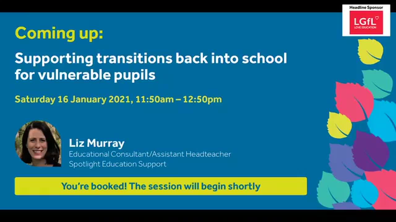 Supporting transitions back into school for vulnerable pupils