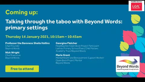Talking through the taboo with Beyond Words: primary settings