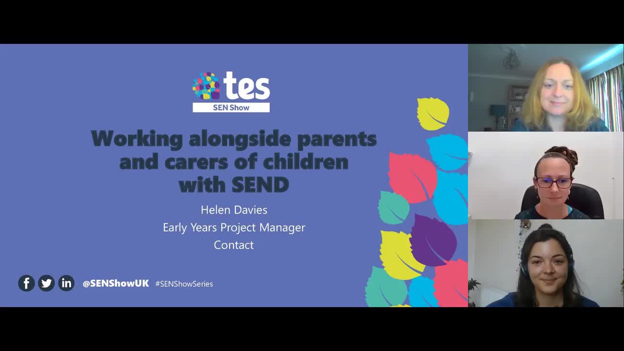 Working alongside parents of children with SEND