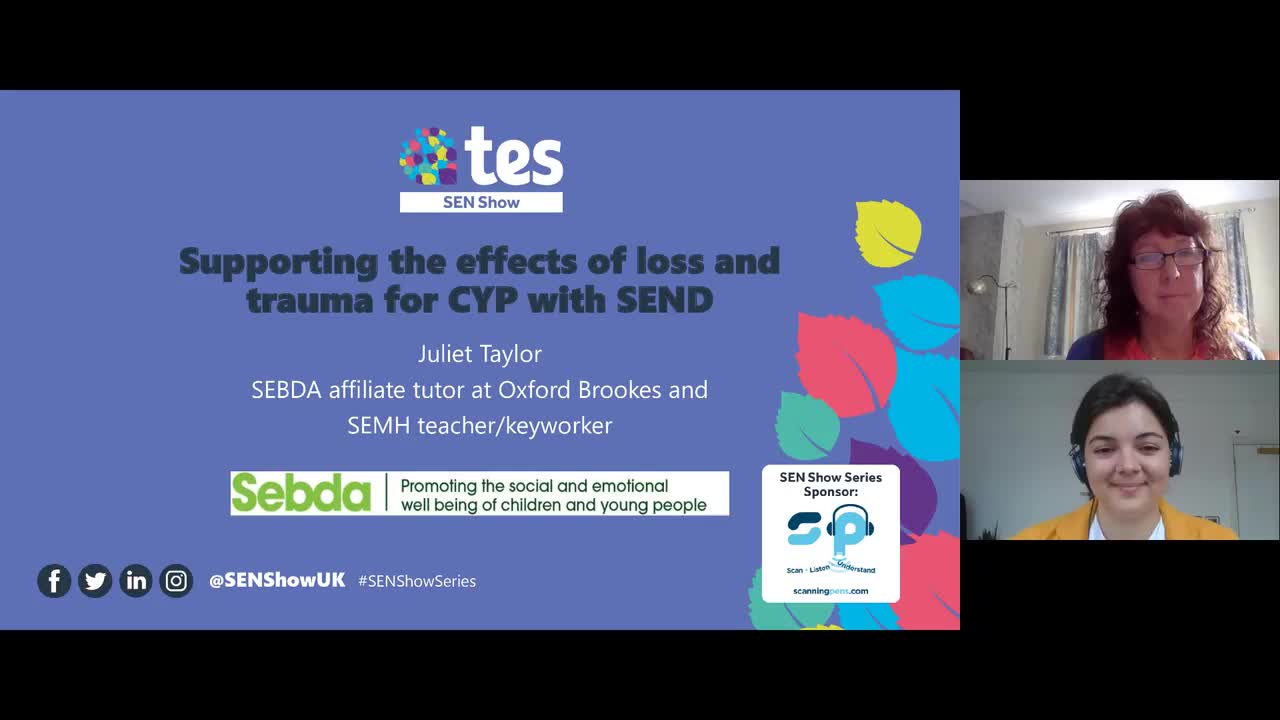 Supporting the effects of loss and trauma for children and young people with SEND