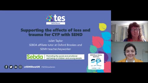 Supporting the effects of loss and trauma for children and young people with SEND