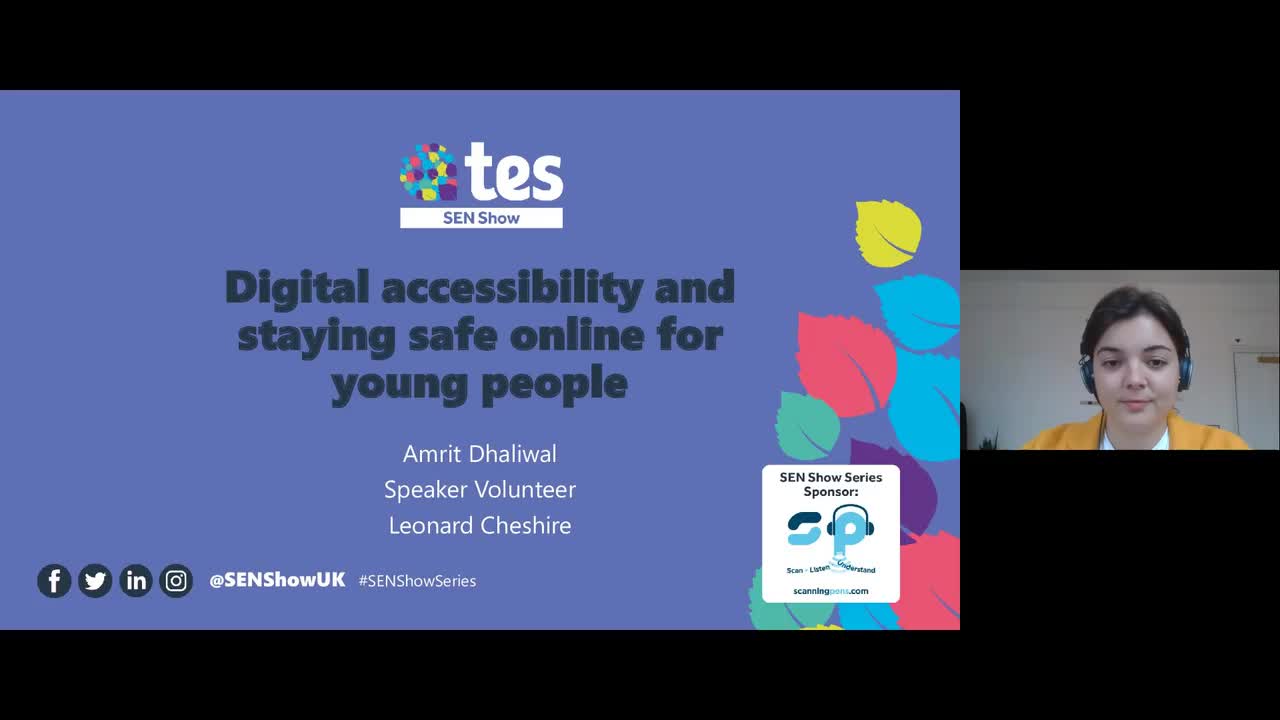 Digital accessibility and staying safe online for young people