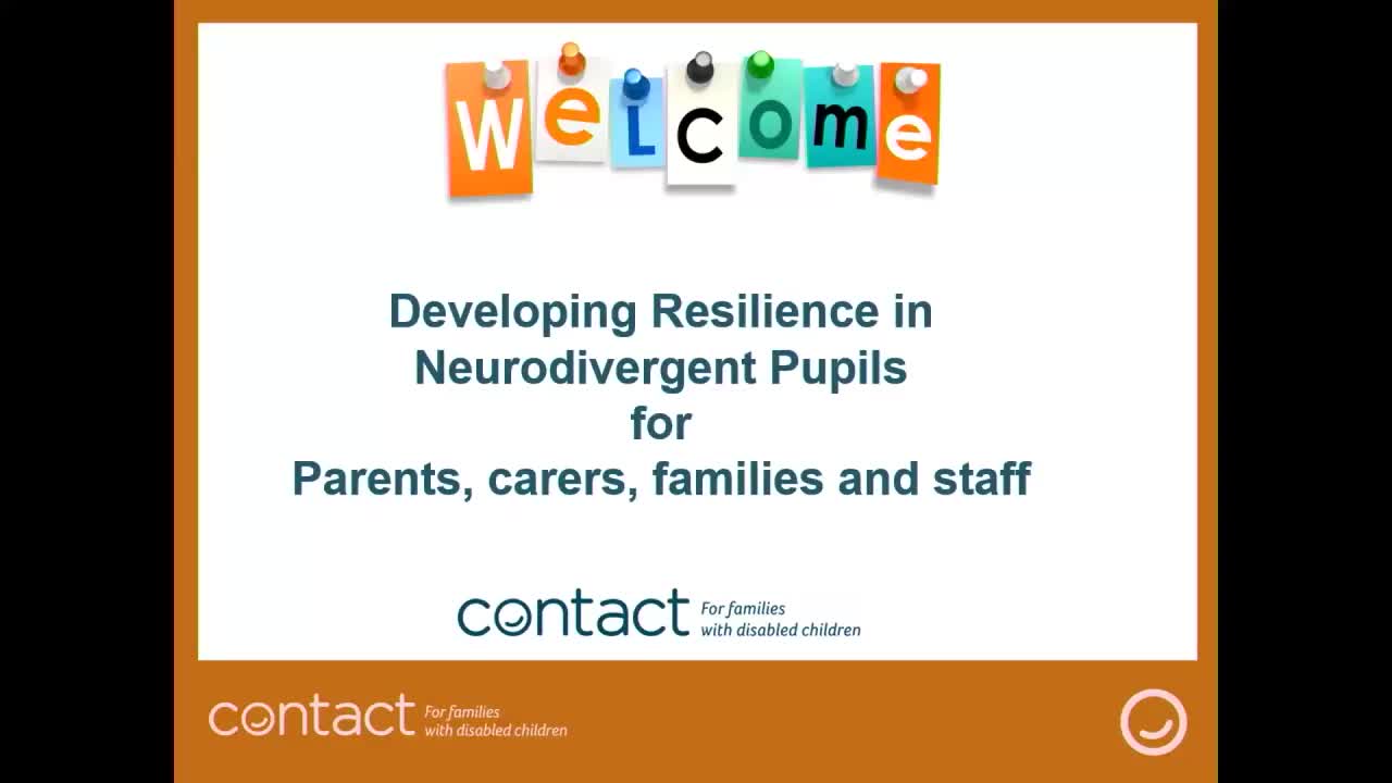 Developing resilience and wellbeing in neurodivergent pupils (for parents, carers, families and staff)