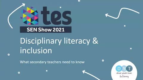 Disciplinary literacy & inclusion