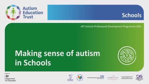 Making sense of autism – good autism practice guidance for education professionals