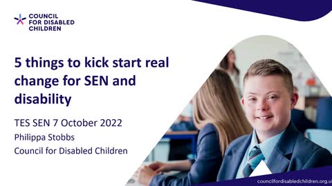 5 things to kick start real change for SEN and disability 