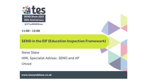 SEND in the EIF (Education Inspection Framework) 