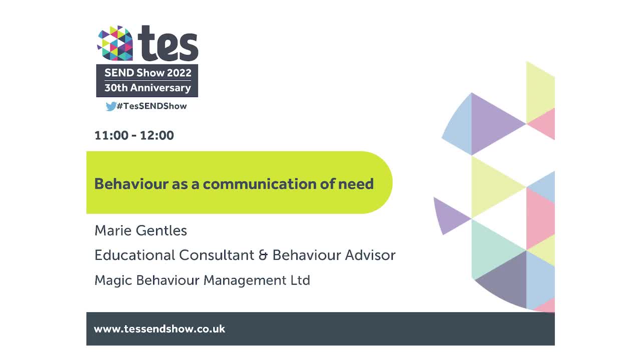 Behaviour as a communication of need 