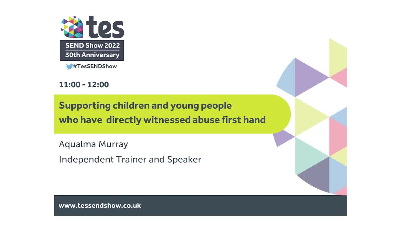 Supporting children and young people who have directly witnessed abuse first hand 