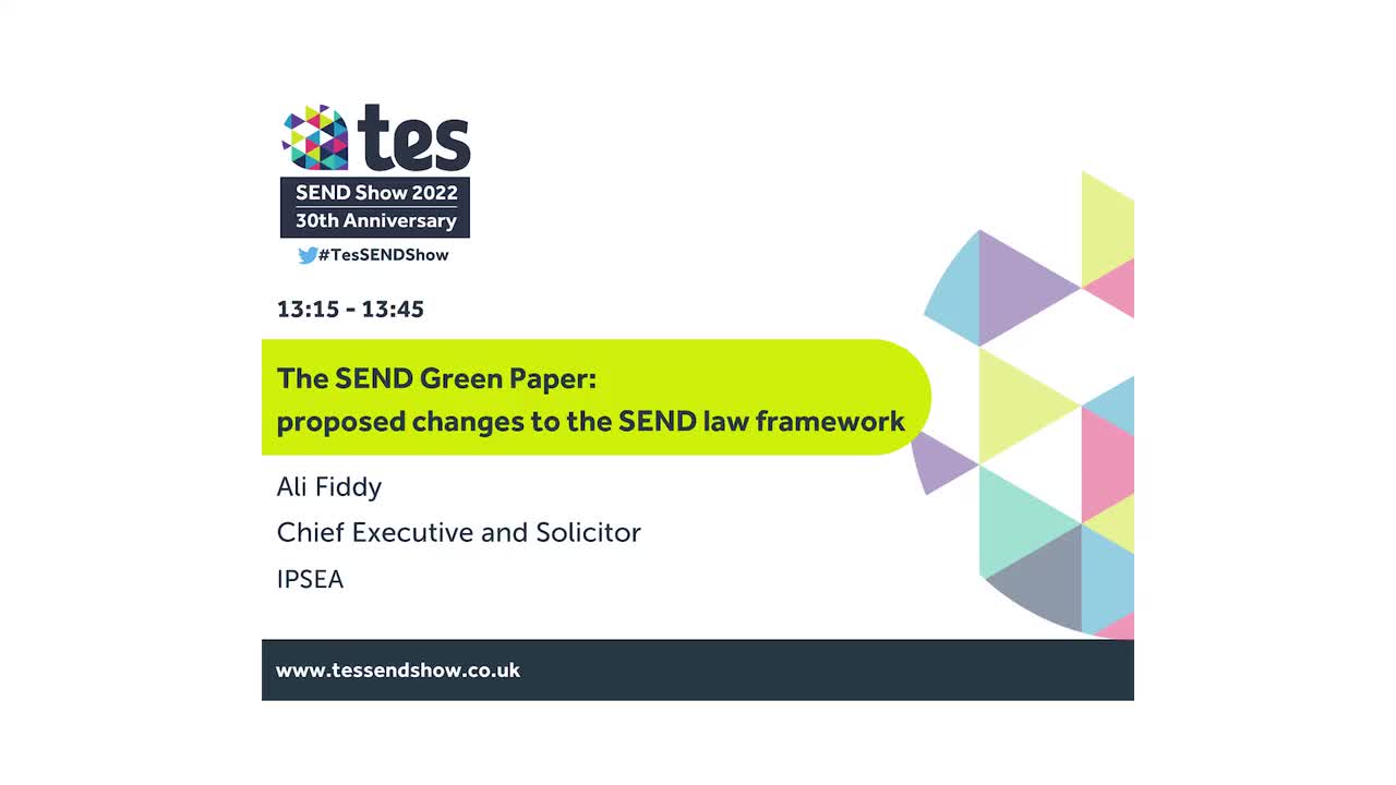 The SEND Green Paper: proposed changes tp the SEND law framework