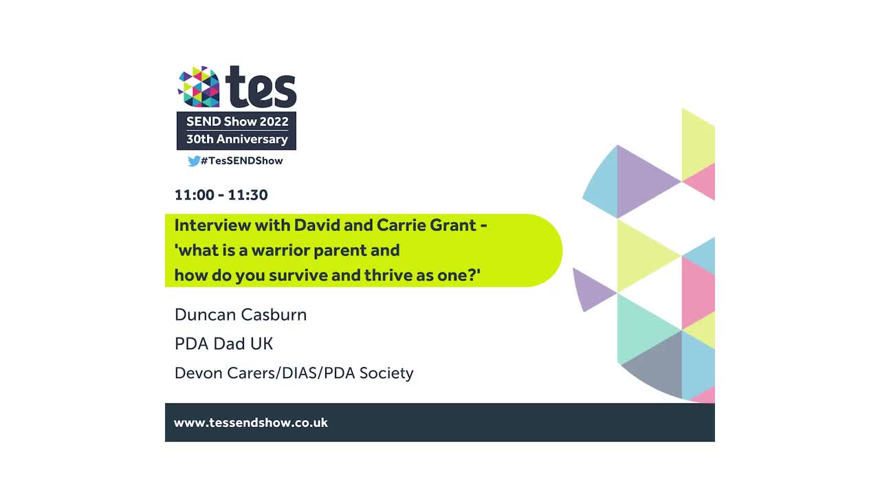 Interview with David and Carrie Grant - 'what is a warrior parent and how do you survive and thrive as one?'