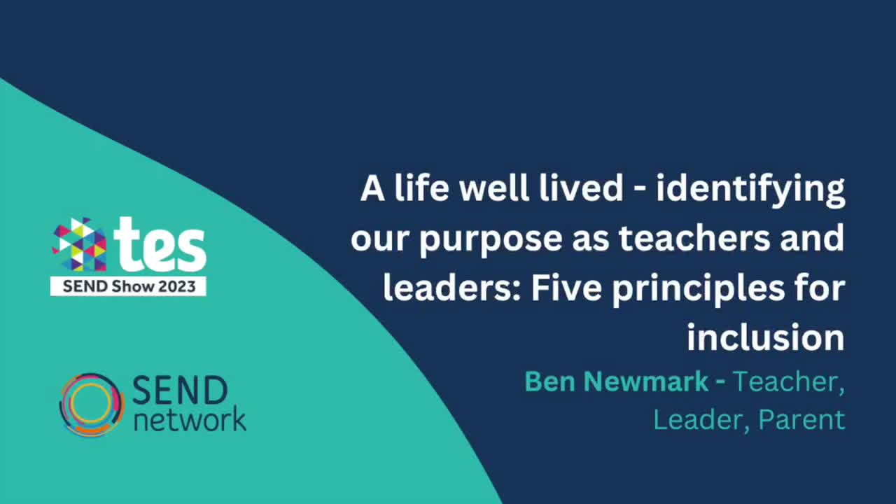 Ben Newmark: A life well lived - Identifying our purpose as teachers and leaders