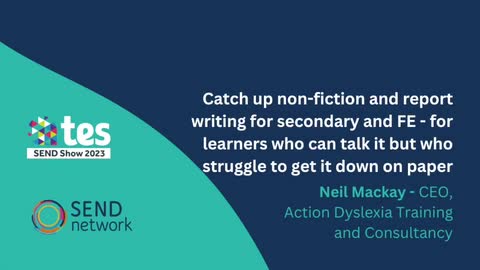 Neil Mackay: Catch up non-fiction and report writing for secondary and FE