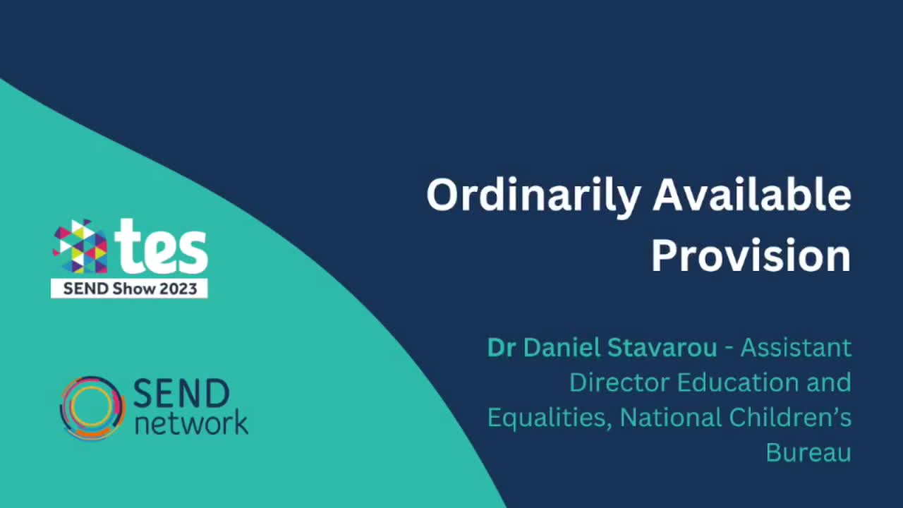 Daniel Stravrou: Ordinarily Available Provision