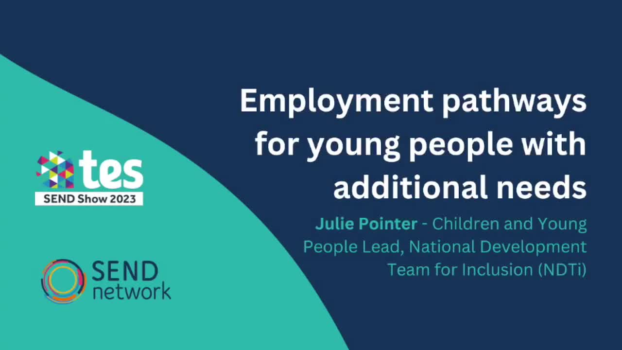 Julie Pointer: Employment pathways for young people with additional needs