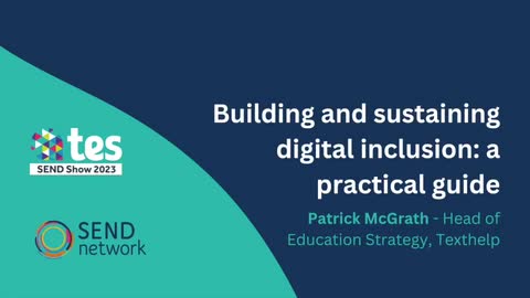 Patrick McGrath: Building and sustaining digital inclusion: a practical guide