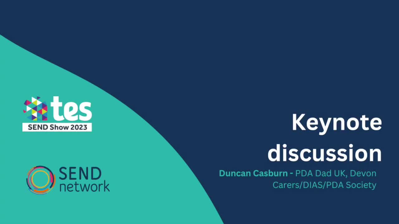 Duncan Casburn: Keynote Discussion at the Parent/Carer and Teacher Forum
