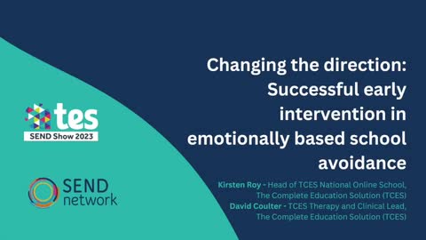 Changing the direction: Successful early intervention in emotionally based school avoidance