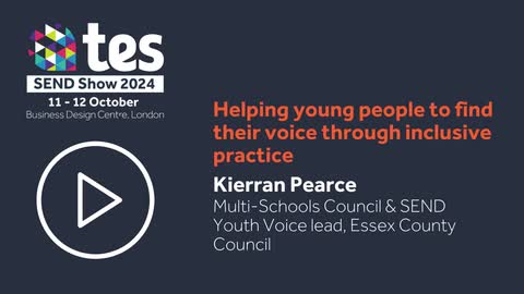 Tes SEND Show 2024 Preview: Kierran Pearce