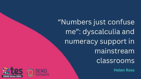"Numbers just confused me": dyscalculia and numeracy support in mainstream classrooms