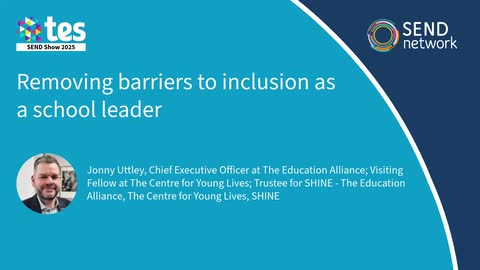 Removing barriers to inclusion as a school leader
