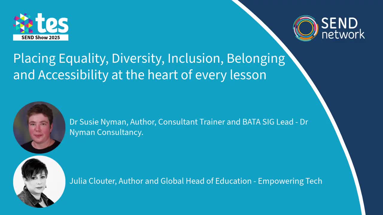 Placing Equality, Diversity, Inclusion, Belonging and Accessibility at the heart of every lesson