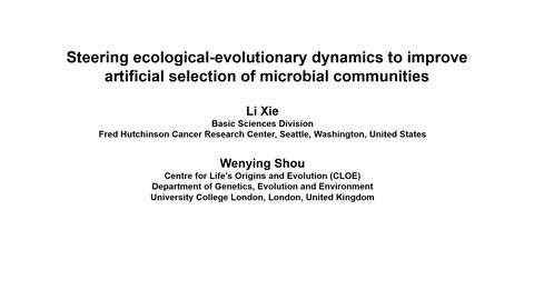 Steering ecological-evolutionary dynamics to improve artificial selection of microbial communities