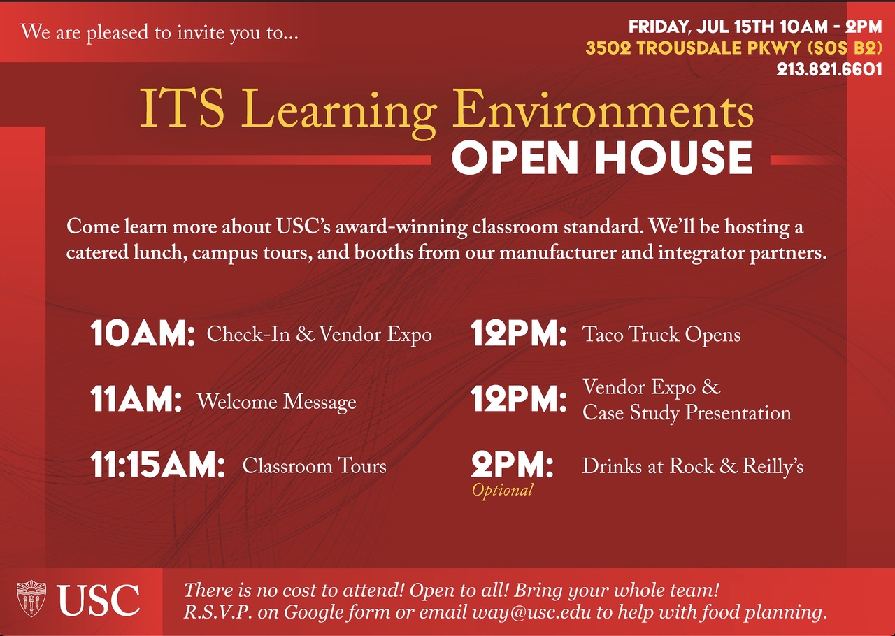 USC ITS Open House