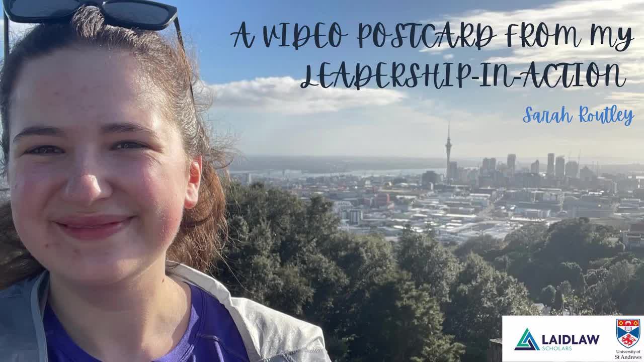 A Video Postcard From My Leadership-in-Action