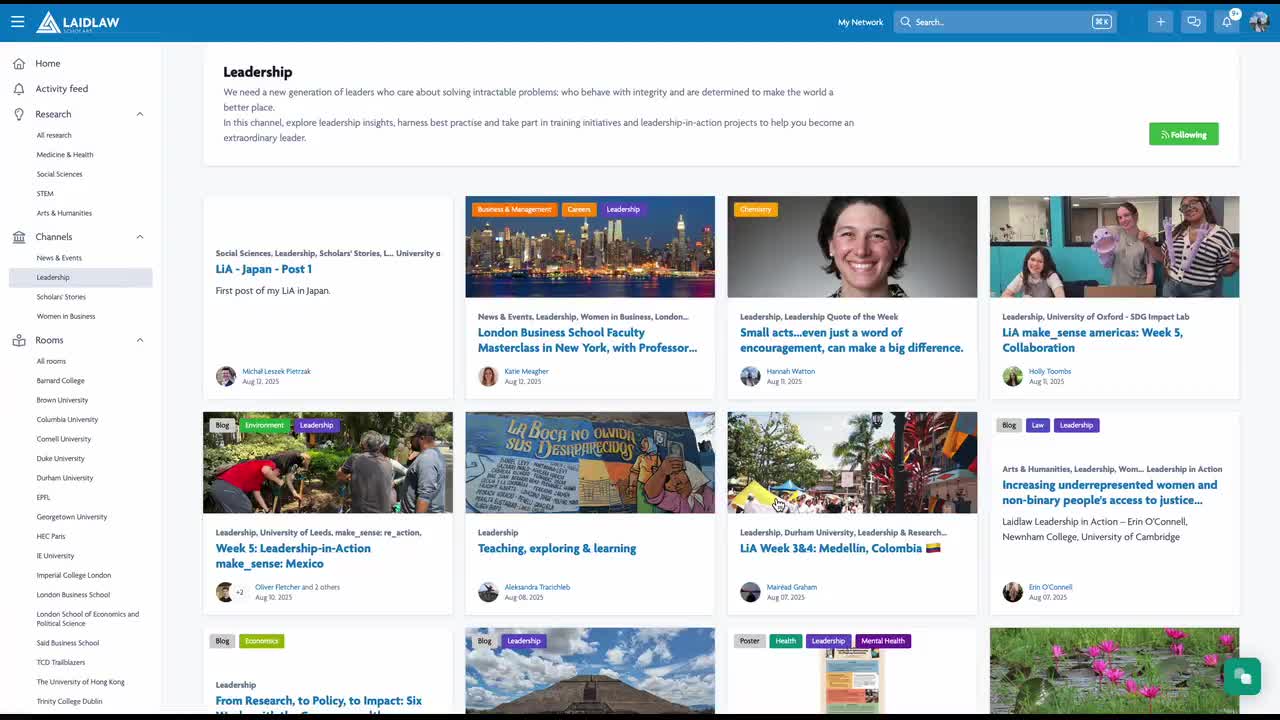❗Watch This Before You Post on the Laidlaw Scholars Network 
