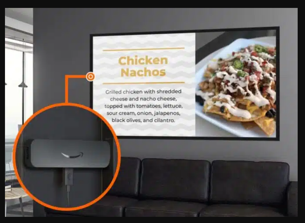 Amazon Signage Stick by Nanonation