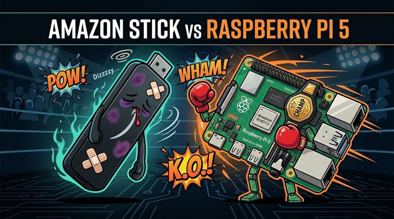 Amazon Stick versus Raspberry Pi 5