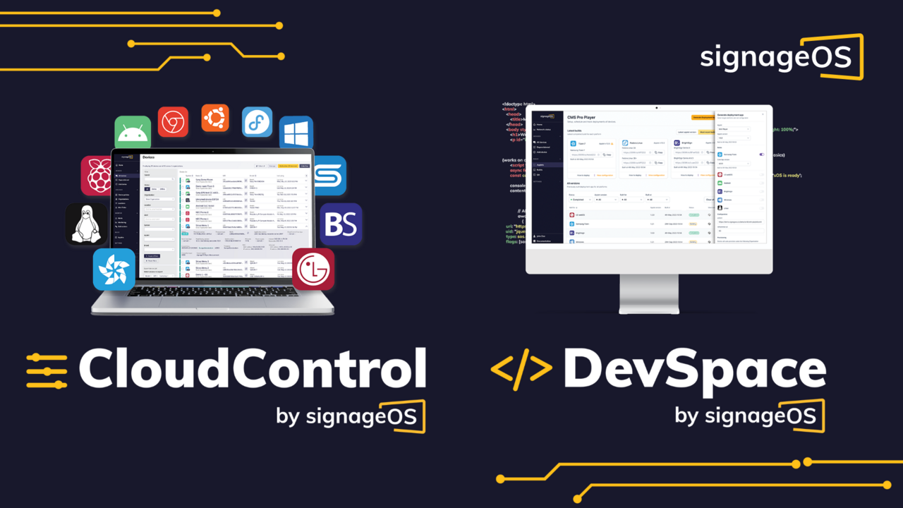 signageOS Unveils CloudControl and DevSpace to Drive Tailored Value to its Customers