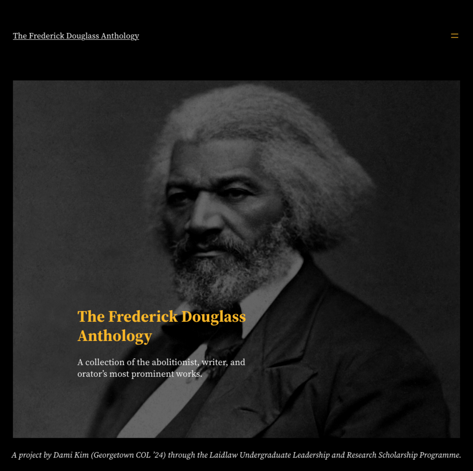 The Frederick Douglass Anthology