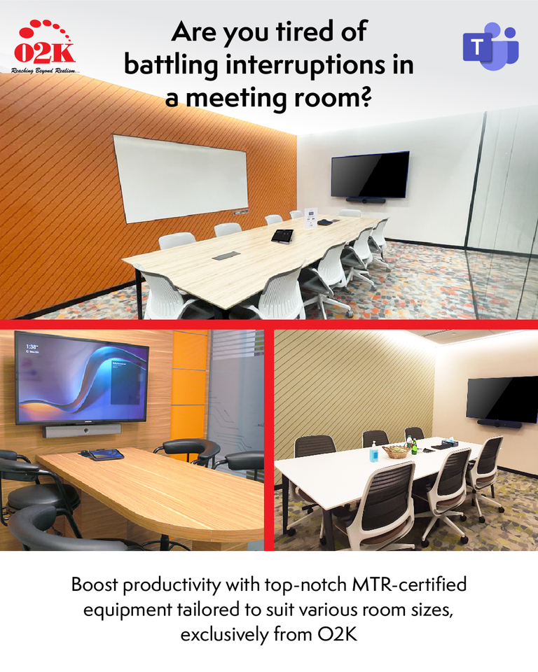 Streamline Meetings with O2K's Certified Microsoft Teams Rooms Solutions!