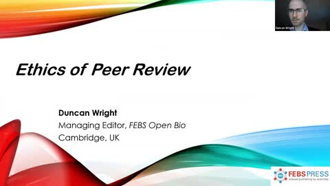 FEBS Junior Section – Duncan Wright: Ethics of peer review