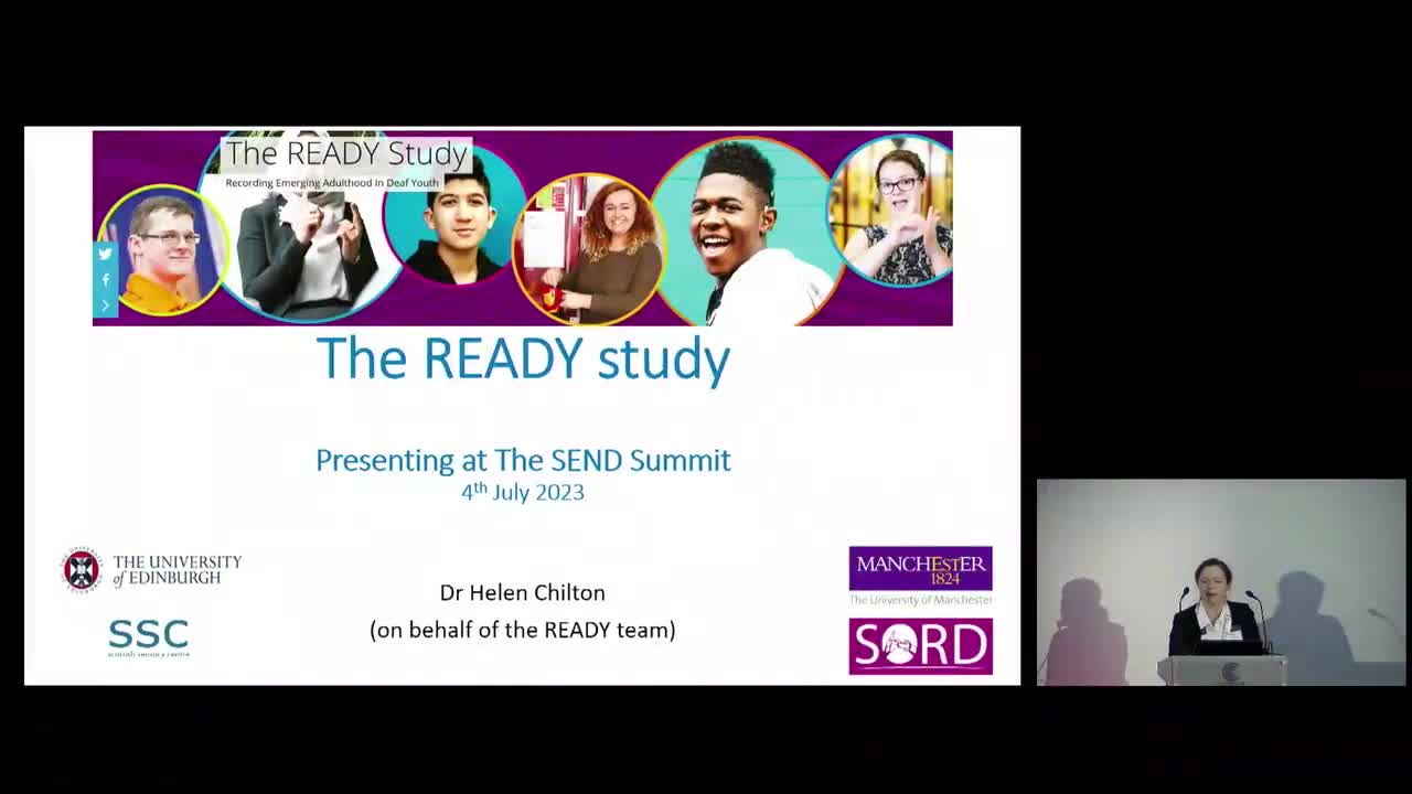 Dr Helen Chilton: Perspectives, needs and strengths of deaf young people transitioning into adulthood