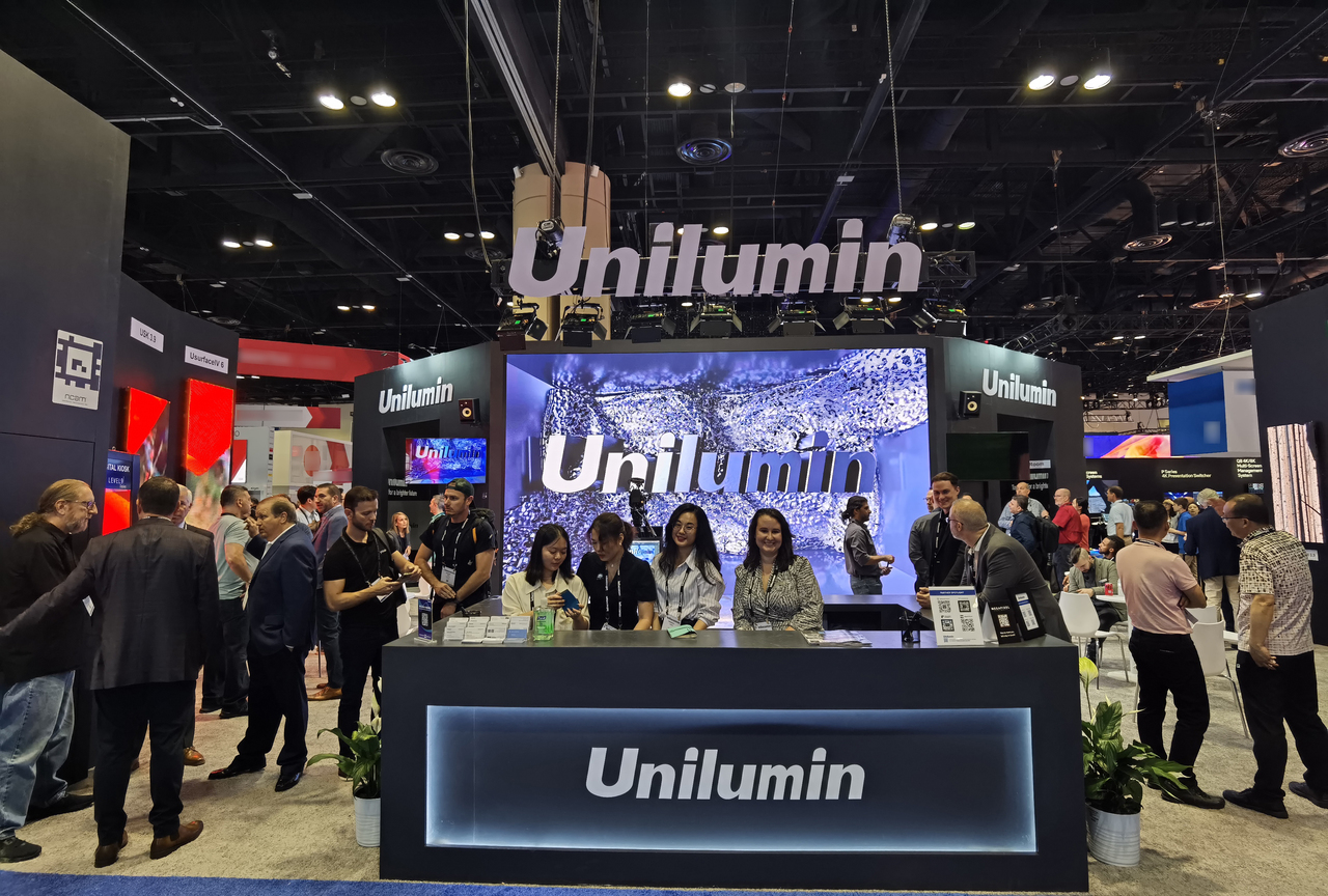 Day 1 of Unilumin Booth at InfoComm23 