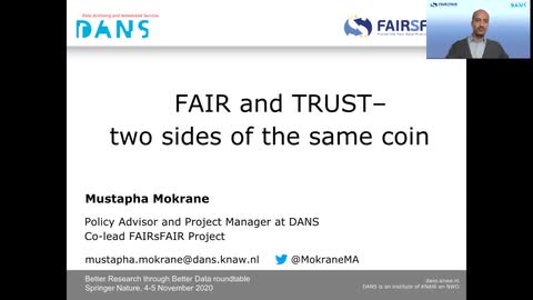 Lightning talk: FAIR and TRUST – two sides of the same coin